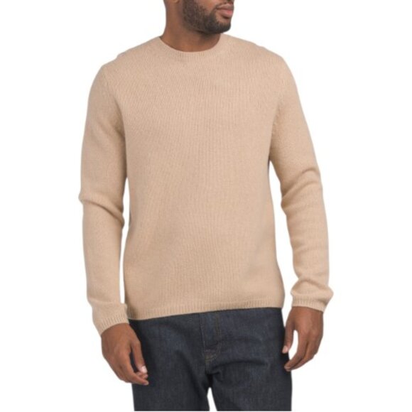 VINCE Camel Cashmere Long Sleeve Crew Neck Sweater - Picture 1 of 4